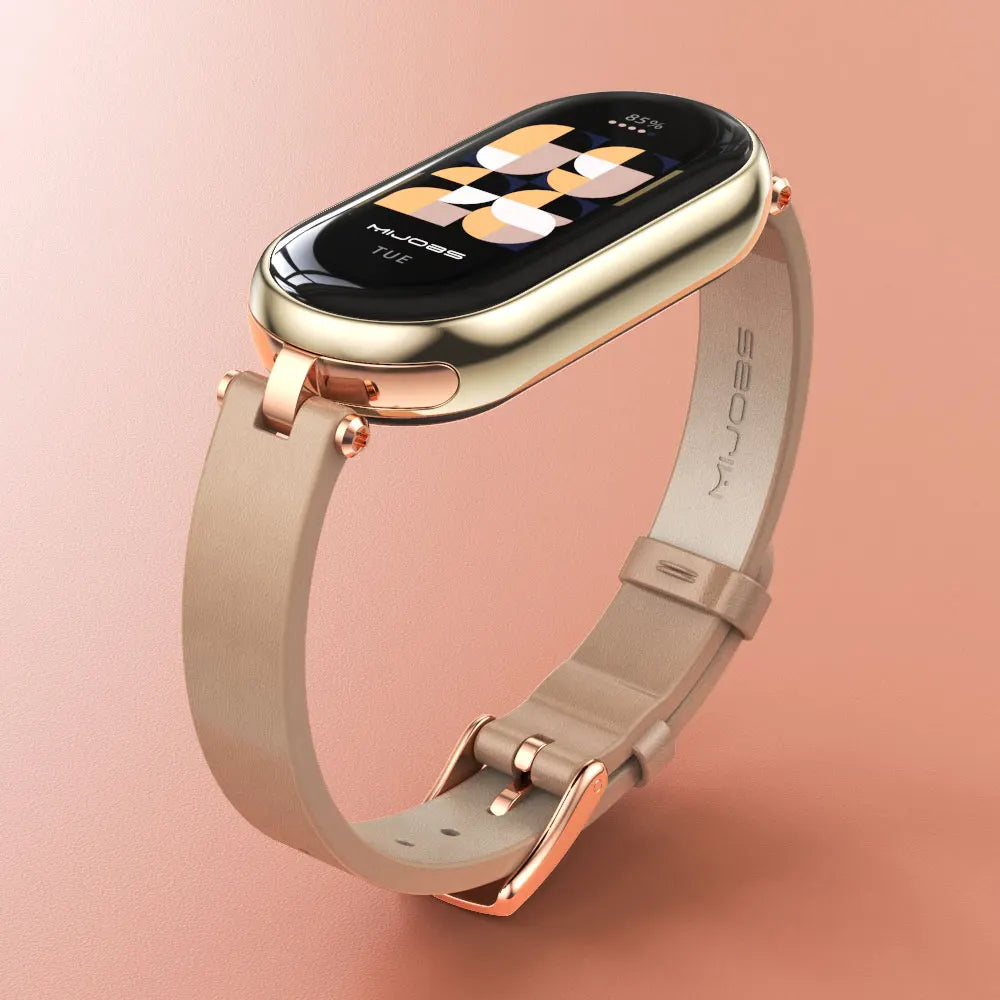 Strap for Mi Band 10 9 8 7 6 5 4 3 Watchband for Xiao mi Smart Band 9 Strap for Mi Band 8 Leather Wristband For Mi Band 7 Correa