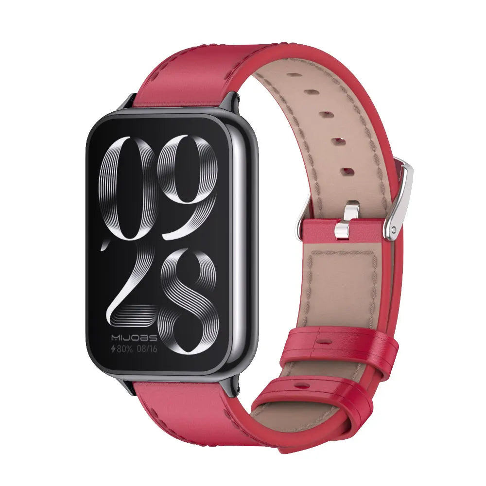 Mi Band 8 9 Pro Strap Leather Strap For Redmi Watch 4 For Xiaomi Mi Smart Band 8 Pro Bracelet Wristband Miband 8 Pro Correa