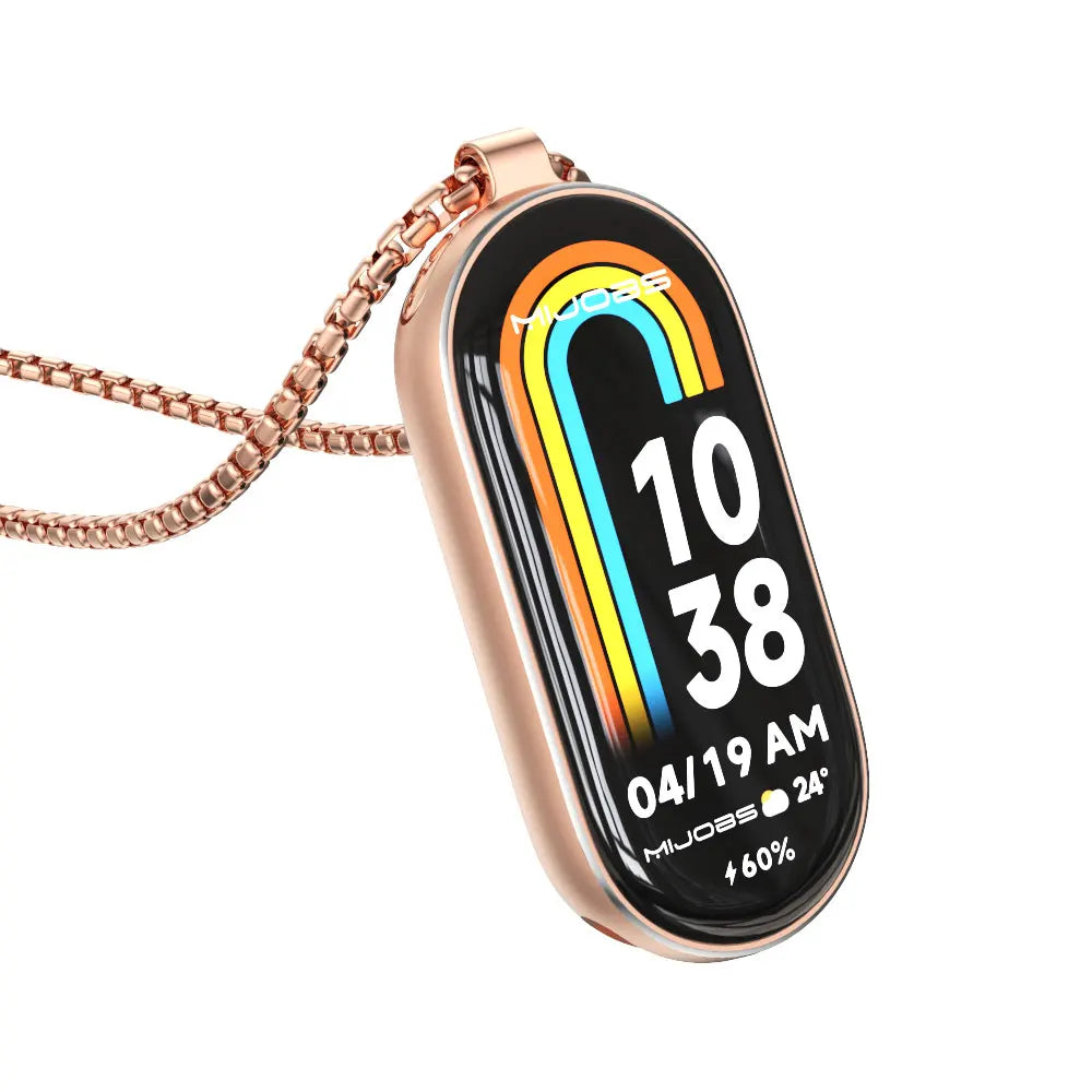 Necklace for Mi Band 10 9 8 7 6 5 4 3 Smart Bracelet Strap for Mi Band 9 Metal Wristband for Mi Band 7 6 Hanging Neck Decoration