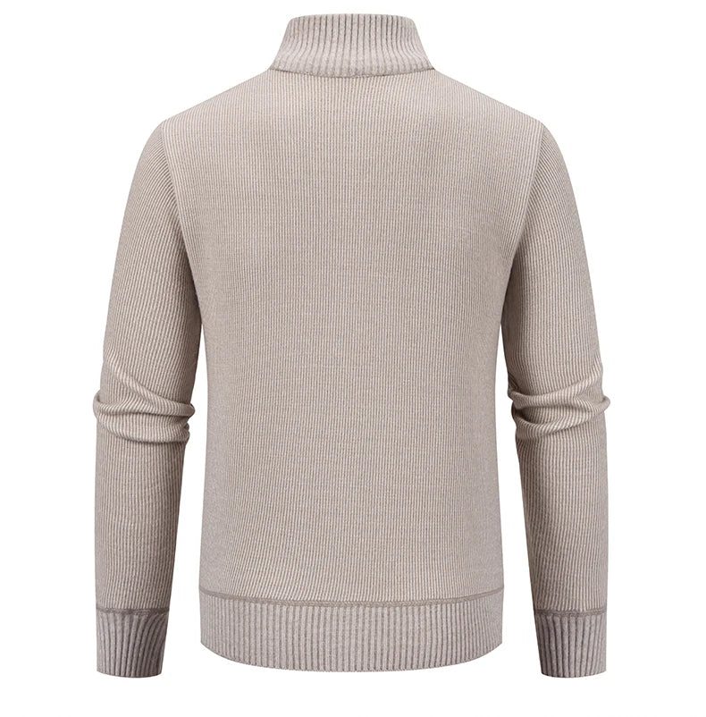 Jacket Vintage Winter Sweater Coat Casual Turndown Collar Fleece Jackets Fashion Mens Autumn Outwear