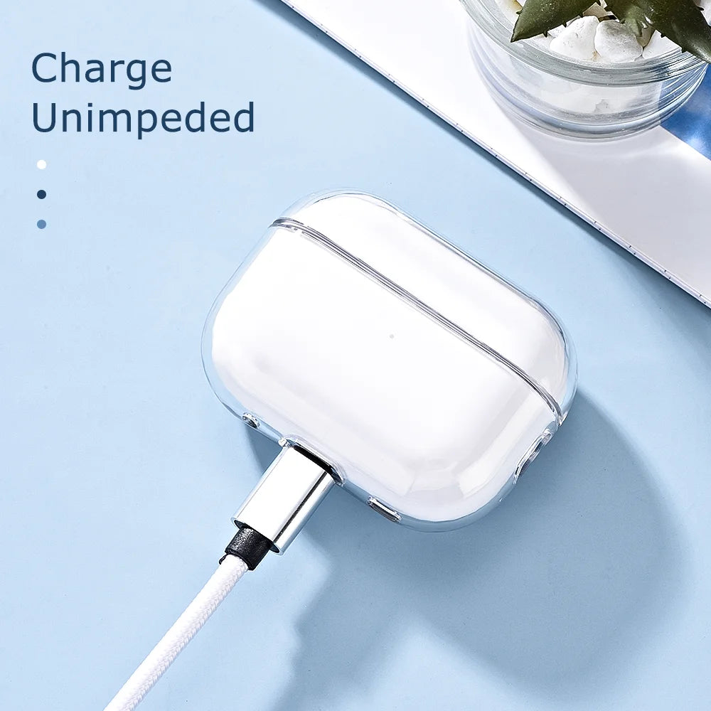Transparent PC Earphone Case For Airpods Pro 3 Generation 2025 Cases Hard Clear Headphone Cover For Airpods 4 3 Pro 2 2nd Pro2