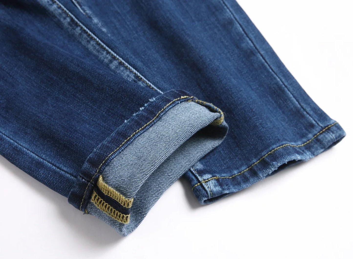 Men's Ripped Jeans Luxury Brand Light Blue Holes Long Trousers Quality Male Fashion Stretch Slim Pants Men Skinny Jeans