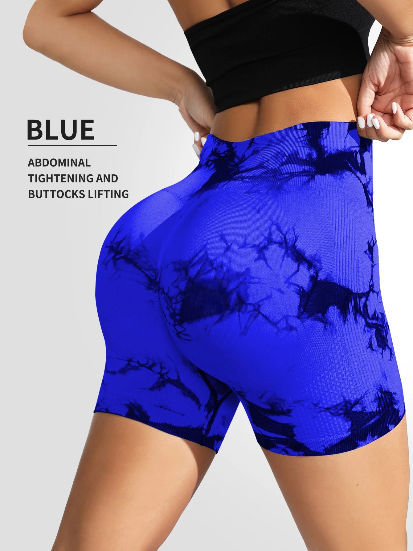 Leggings Tie Dye Seamless Leggings for Women High Waist Yoga Pants Scrunch Butt Lifting Elastic Tights Wide Waistband Sports Leggings
