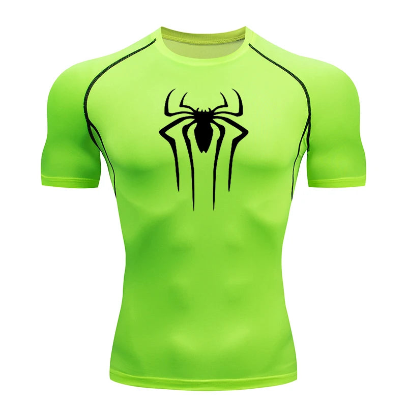 T Shirt Men Short Sleeve Sport Tees Fitness Running Sportsear Men Gym Elastic Quick Dry Jogging T-shirt Tops