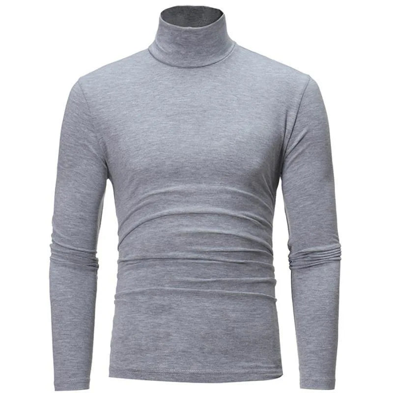 Men Short Sleeve Thermal Underwear Tops Men Spring Clothes Thermal Shirt Autumn Men's Winter Tights High Neck Thin Slim Fit Long Sleeve T-shirt
