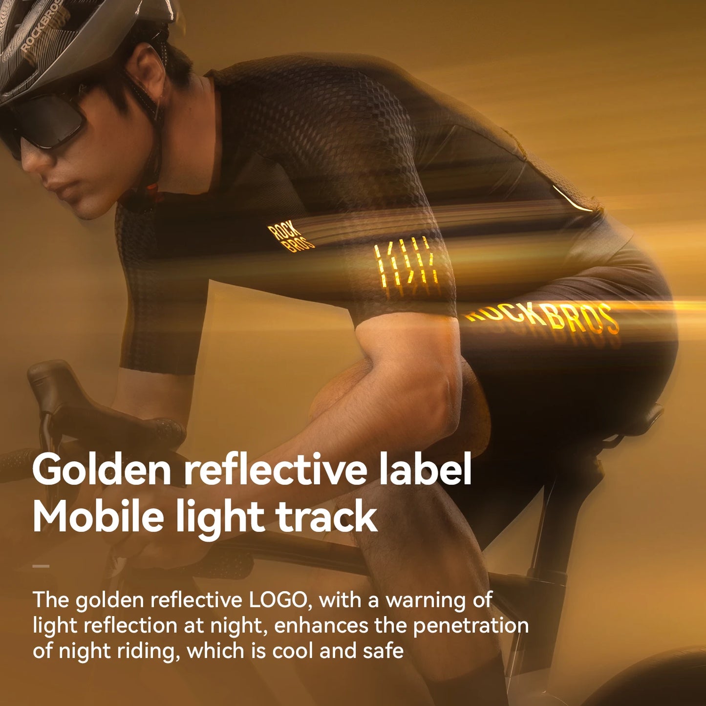 T-shirts Cycling Jersey Short Sleeve Windproof Shirt Bike Sports Shirt Breathable Reflective Summer Shirt with YKK Zipper