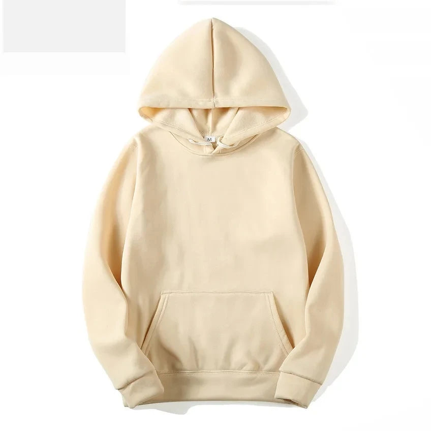 JUMPER Solid Color Men's Hoodie Warm Men's Sportswear Fashion Street Wear Casual Men's Loose Breathable Hoodie Brand Hoodie