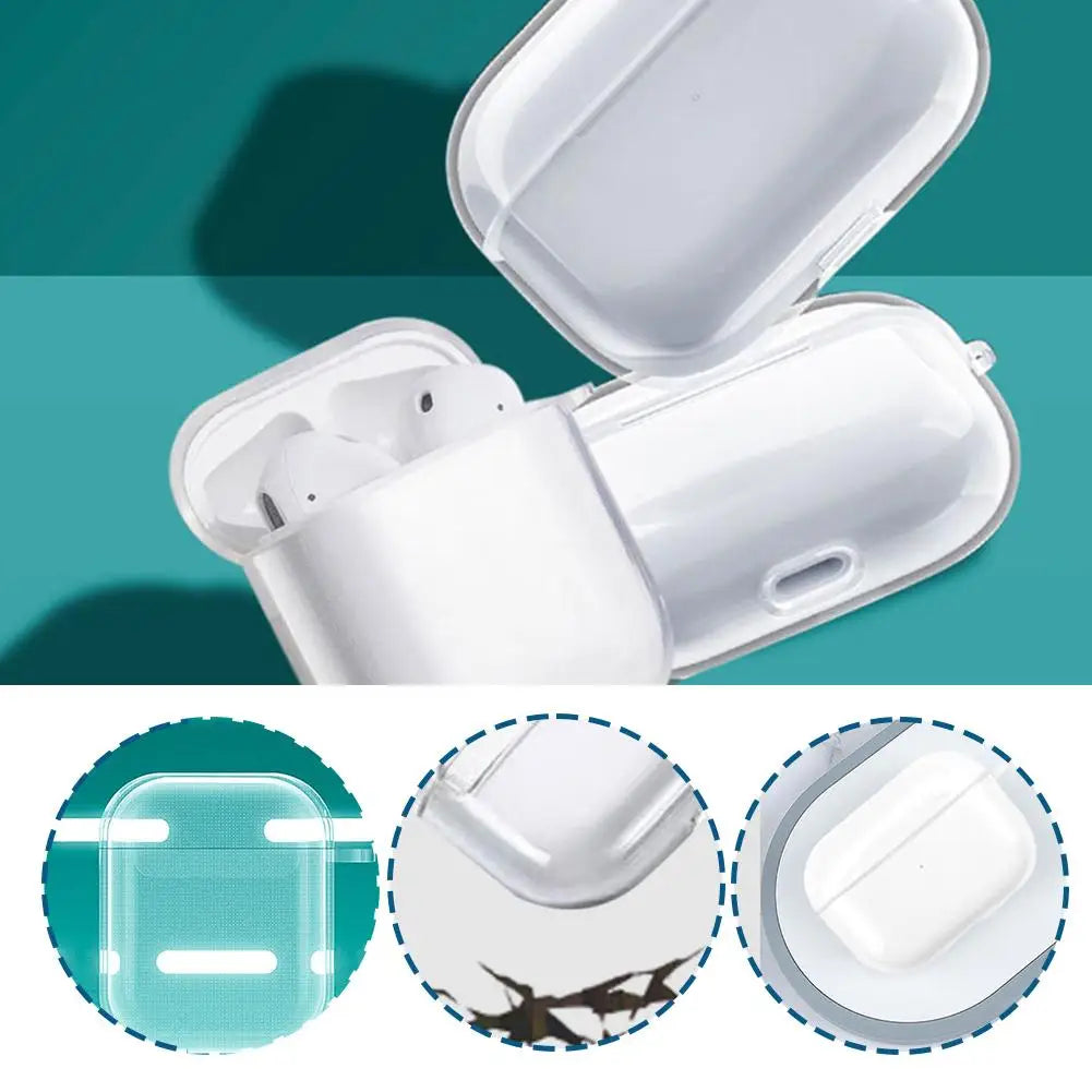 For Apple Airpods4 Protective Case 4th Generation Transparent Protective Case Headphone Anti Drop Protection Accessories
