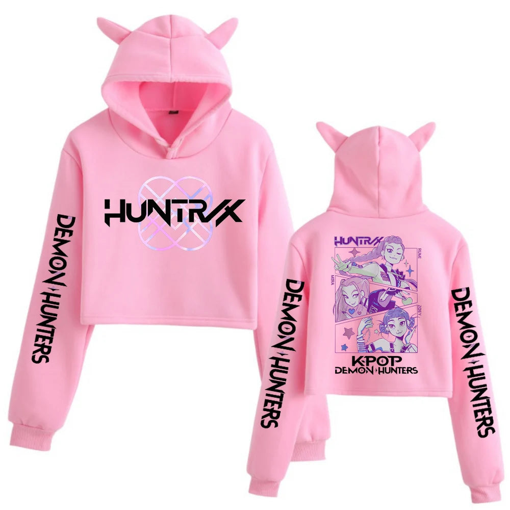 Hoodies Women  Tops Cat Ears Sweatshirt Long Sleeve Girls Fashion Hoodie