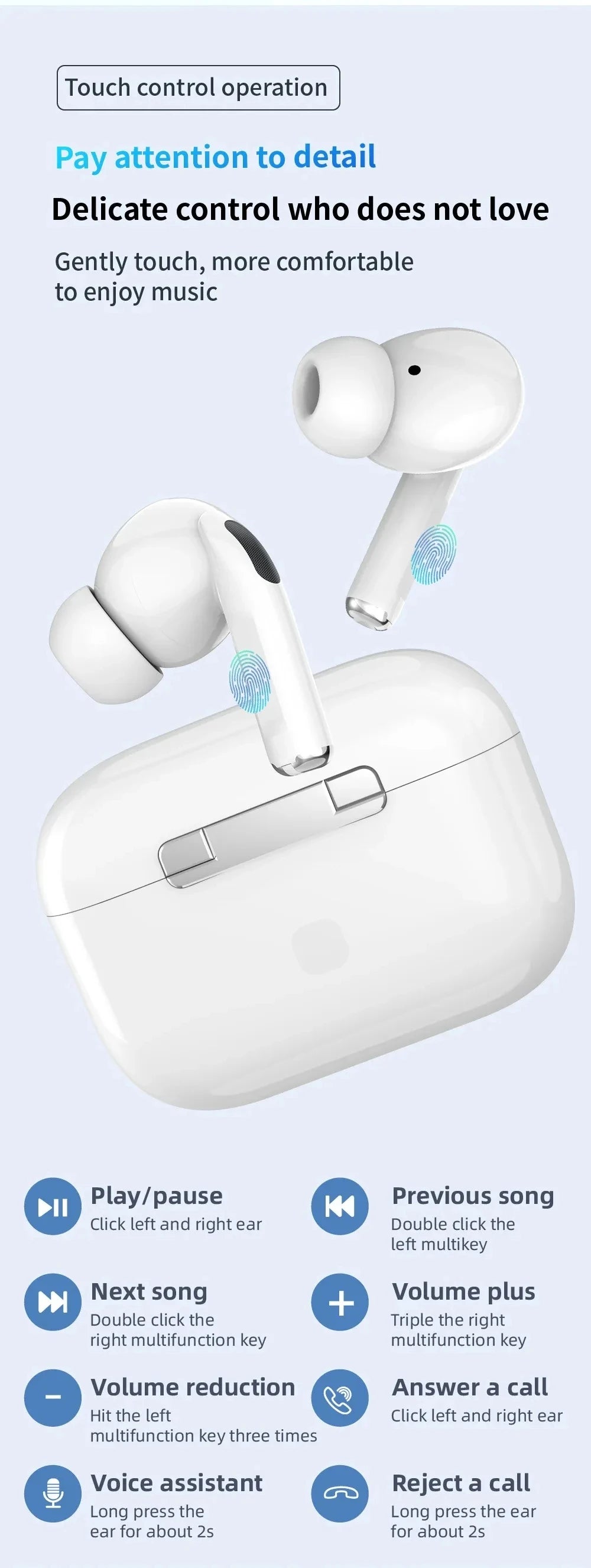 Air Pro 5 TWS Max Wireless Bluetooth Earphones Headphones HiFi Sound Low Latency Noise Reduction Earbuds for IPhone Android
