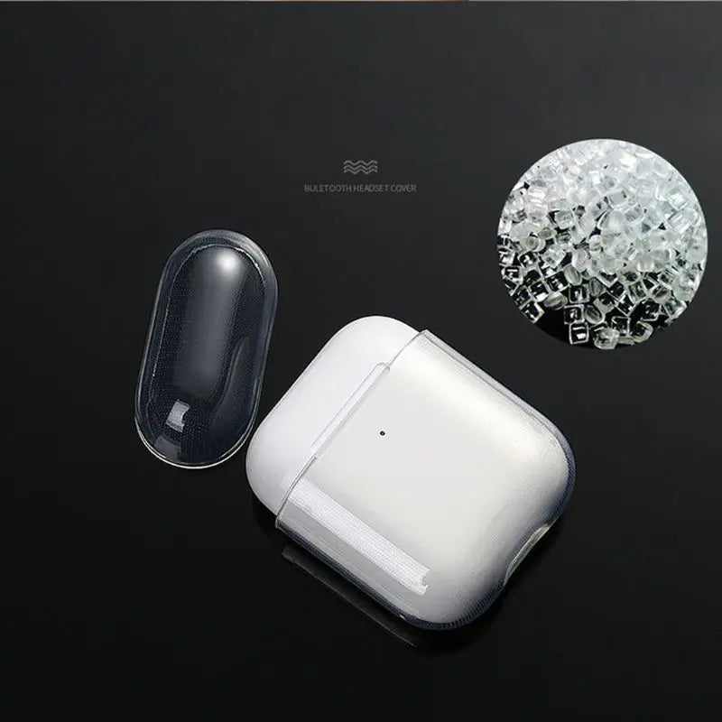 Soft TPU Transparent Cover Earphone Protective Case Clear Skin For AirPods 1 2