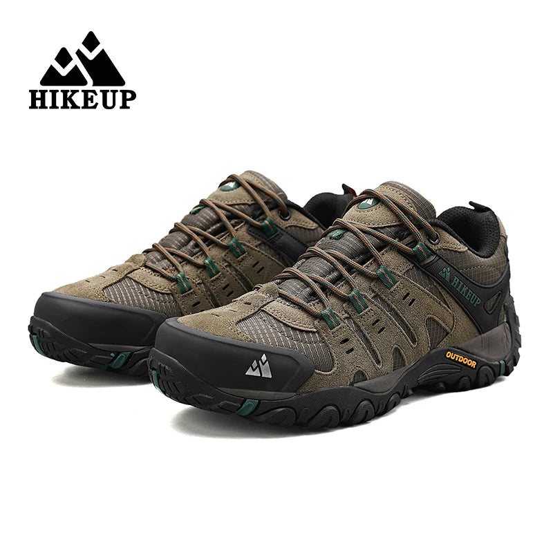 Sneakers Men's Hiking Shoes Suede Leather Outdoor Shoes Wear-resistant Men Trekking Walking Hunting Tactical Sneakers