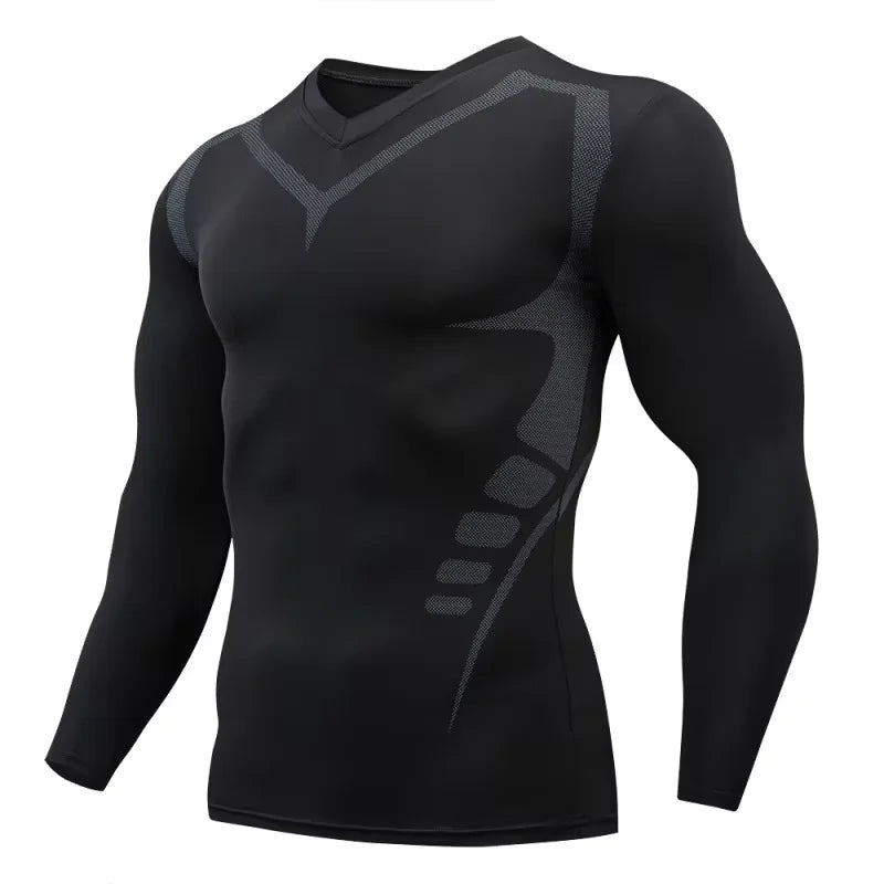 T-shirt Men Running Sport T Shirt Men Compression Fitness Tops Tee Quick DryTight Training Gym Sport Running Shirts Jersey