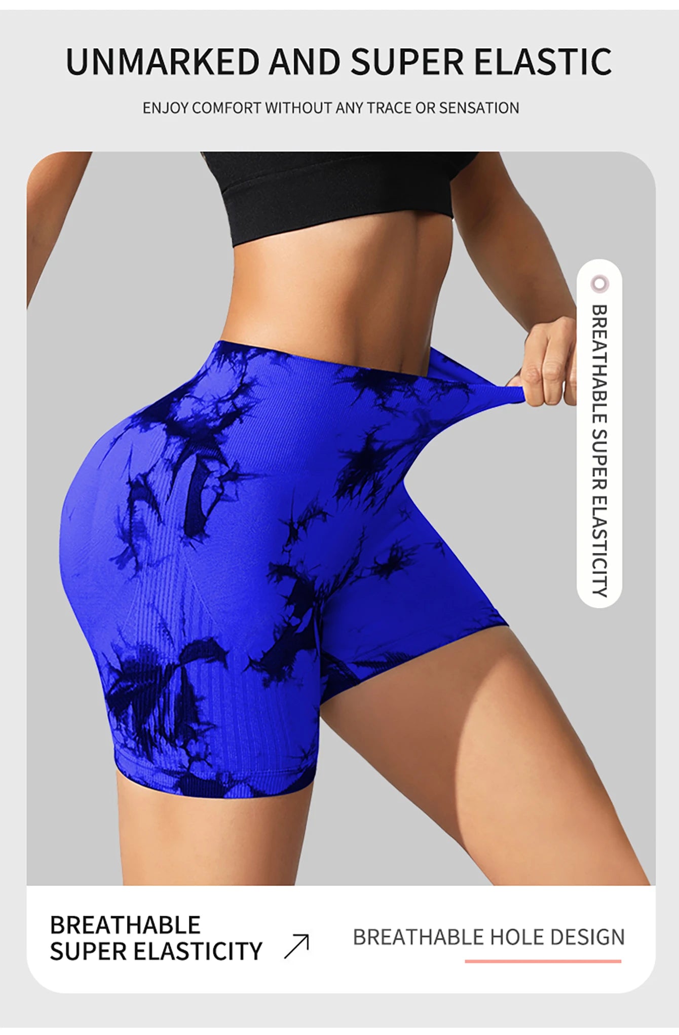 Leggings Tie Dye Seamless Leggings for Women High Waist Yoga Pants Scrunch Butt Lifting Elastic Tights Wide Waistband Sports Leggings