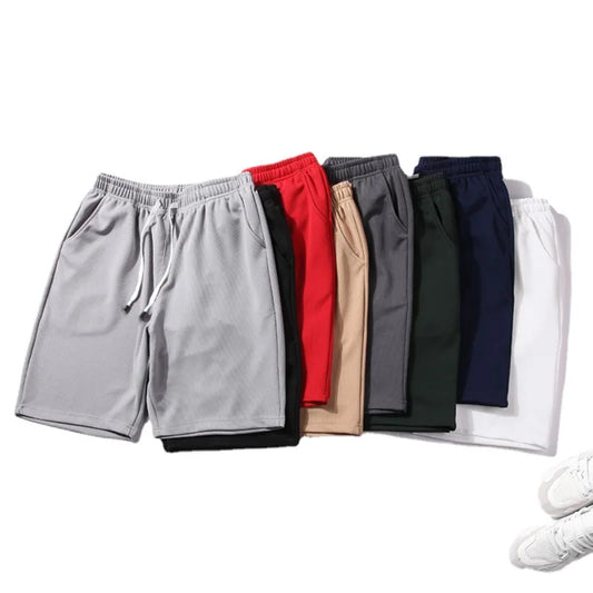 Shorts NEW Fitness sports Shorts Man Summer Gyms Workout Male Breathable Mesh shorts Quick Dry Beach Short Pants men Sportswear ﻿