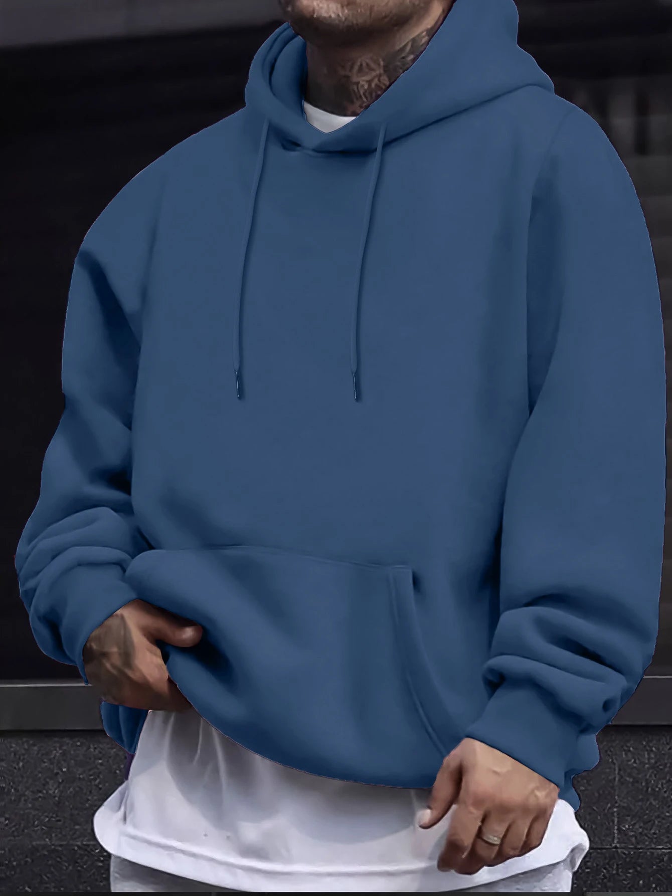 Autumn Solid Sweatshirts Unisex Street Comfy Sportswears Fleece Soft Hoodie Man's Fashion Warm Streetwear Casual Jogging Clothes
