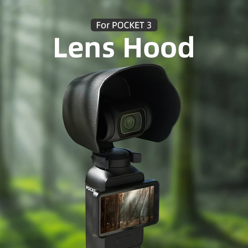 For DJI OSMO POCKET 3 Lens Hood Sunshade Cover Sports Camera Anti-Glare Protective Cover Accessories