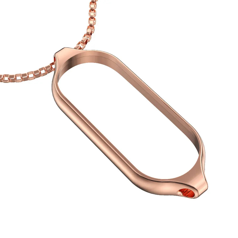 Necklace for Mi Band 10 9 8 7 6 5 4 3 Smart Bracelet Strap for Mi Band 9 Metal Wristband for Mi Band 7 6 Hanging Neck Decoration