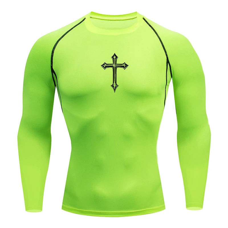 T-shirt Tees Tops Gym Workout Running Baselayers Undershirts Rash Guard