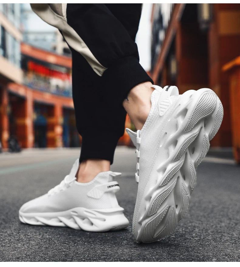 Sneakers Men Casual Sports Shoes Breathable Lightweight Sneakers Outdoor Mesh Black Running Shoes Athletic Jogging Tennis Walking Shoes