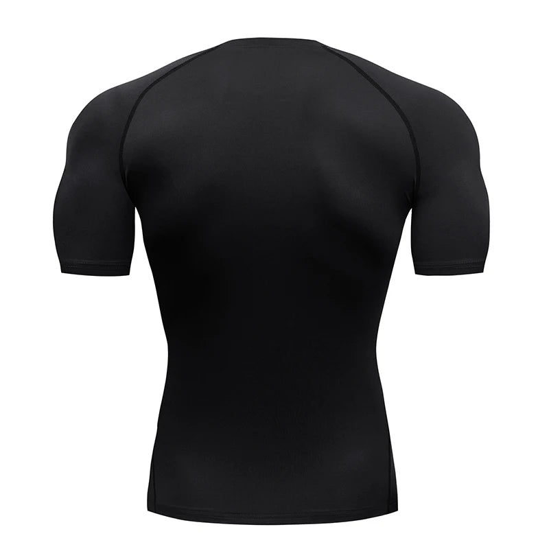 T Shirt Men Short Sleeve Sport Tees Fitness Running Sportsear Men Gym Elastic Quick Dry Jogging T-shirt Tops