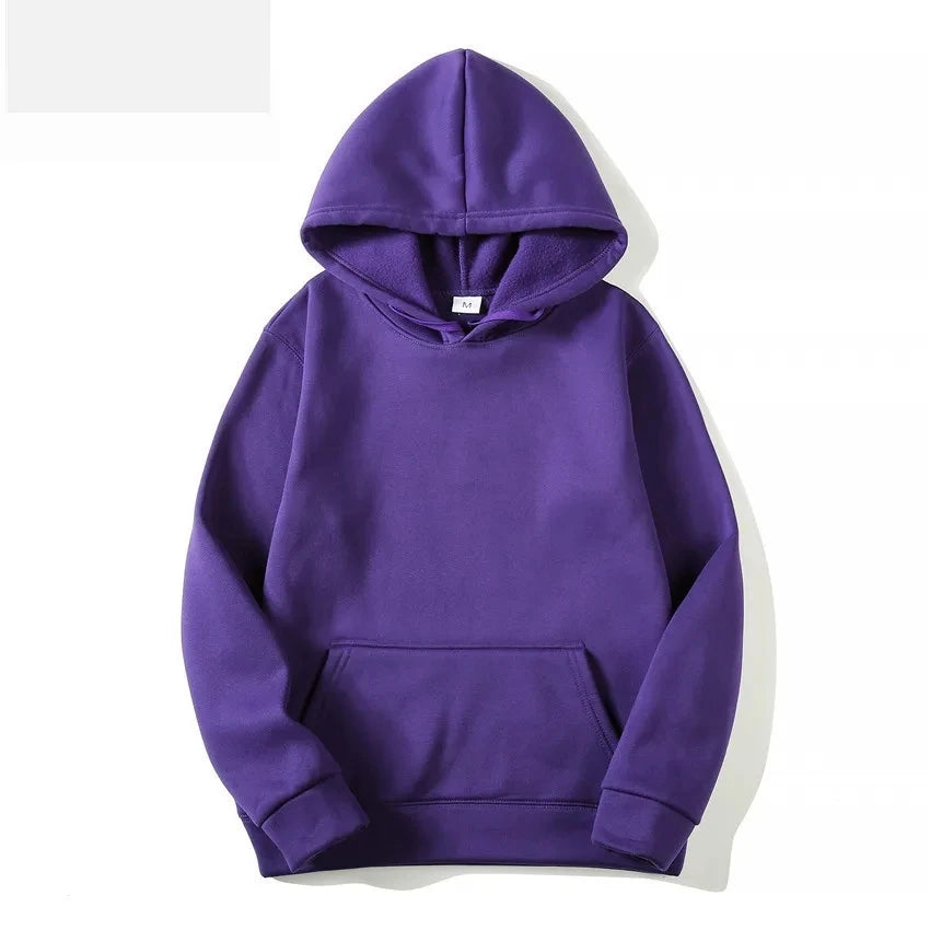 JUMPER Solid Color Men's Hoodie Warm Men's Sportswear Fashion Street Wear Casual Men's Loose Breathable Hoodie Brand Hoodie