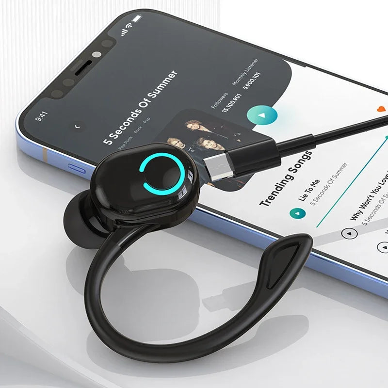 Wireless Earphones Sport Headphones Bluetooth 5.2 Earbuds Handsfree Headset with Mic for IPhone Samsung Xiaomi Smart Phone
