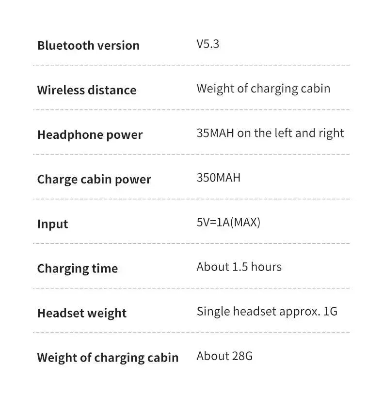 X55 TWS Mini Earpods BT5.3 Wireless Earphone IPX5 Headphones Noise Reduction Sport Bluetooth Earbuds Stereo Music Headset