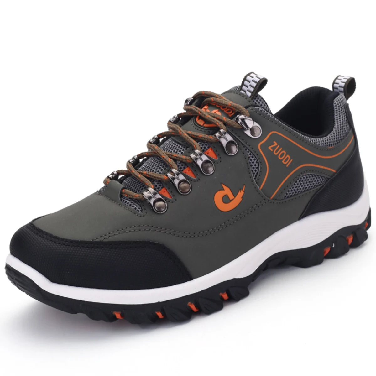 Sneakers Men's Waterproof Hiking Shoes, Outdoor PU Leather Sports Shoes, Wear-Resistant,  Walking, Tactical