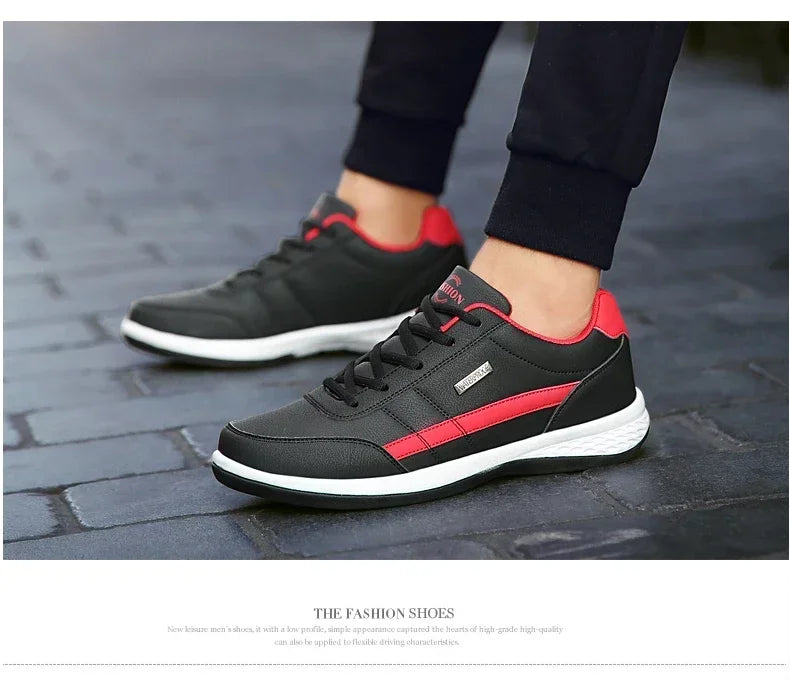 Sneakers Men Shoes Spring Autumn Waterproof Walking Sneakers Leisure Male Leather Sports Shoes Non-Slip Footwear Tennis for Men
