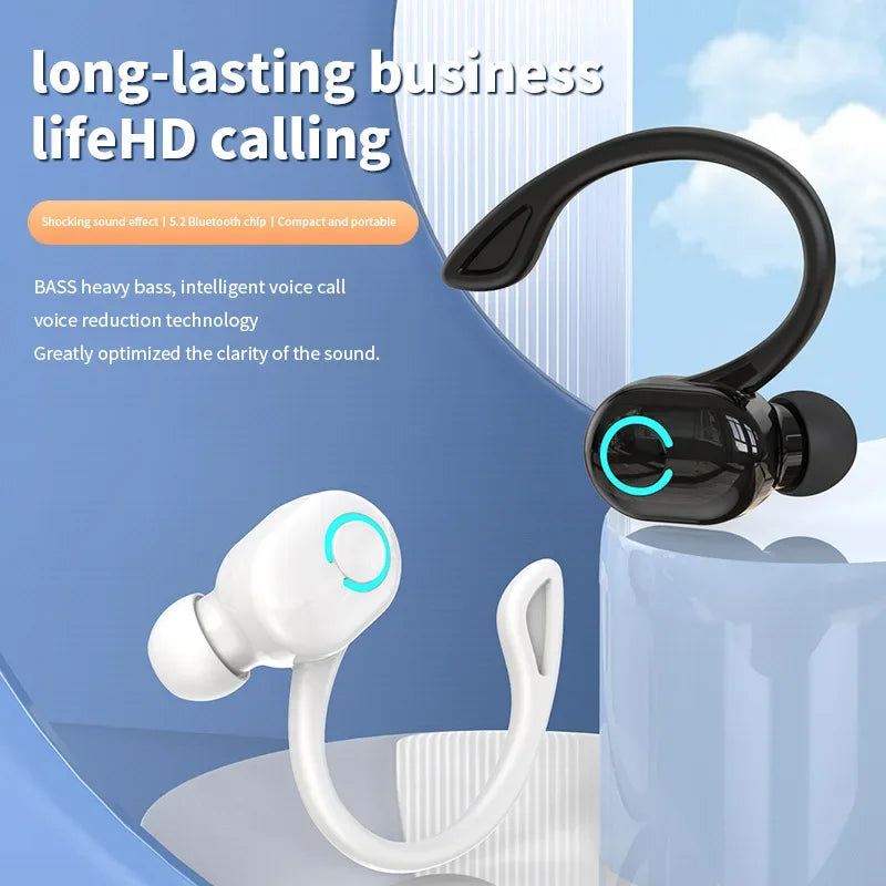 Wireless Earphones Sport Headphones Bluetooth 5.2 Earbuds Handsfree Headset with Mic for IPhone Samsung Xiaomi Smart Phone