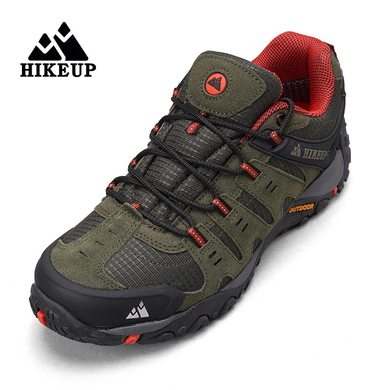 Sneakers Men's Hiking Shoes Suede Leather Outdoor Shoes Wear-resistant Men Trekking Walking Hunting Tactical Sneakers