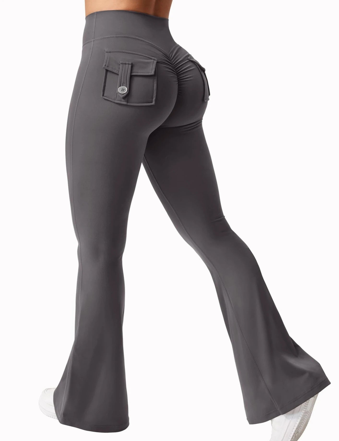 Leggings Wide Leg High Stretch Yoga Leggings Naked Feeling Compression Fitness Workwear with pockets Yoga Pant ﻿