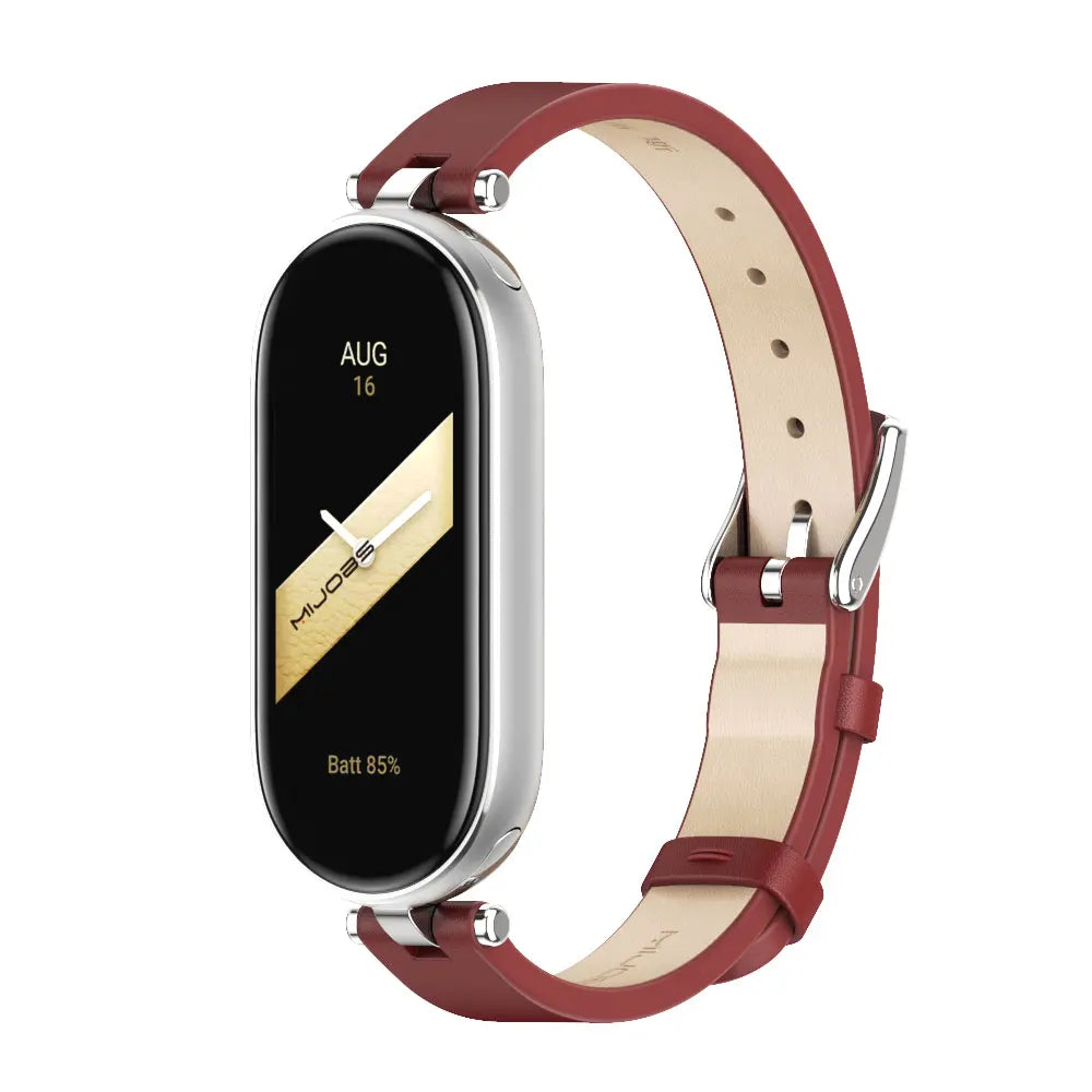 Strap for Mi Band 10 9 8 7 6 5 4 3 Watchband for Xiao mi Smart Band 9 Strap for Mi Band 8 Leather Wristband For Mi Band 7 Correa
