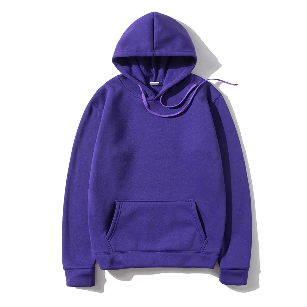JUMPER Solid Color Men's Hoodie Warm Men's Sportswear Fashion Street Wear Casual Men's Loose Breathable Hoodie Brand Hoodie