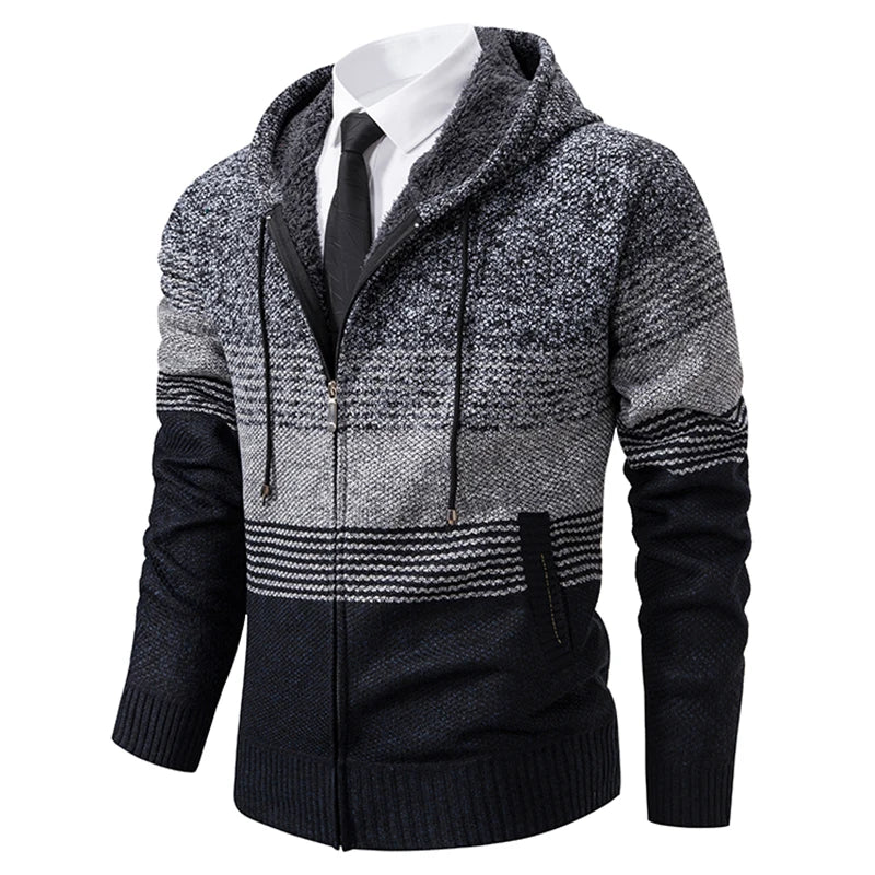 Streetwear Knitted Jacket Trend Hombre Clothing
