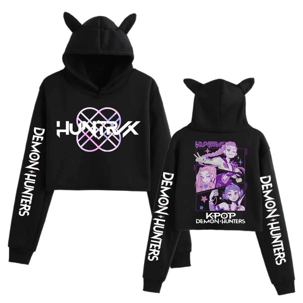 Hoodies Women  Tops Cat Ears Sweatshirt Long Sleeve Girls Fashion Hoodie