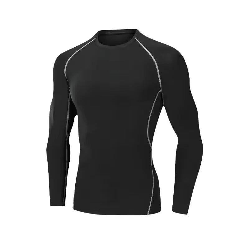 T-shirt Men Running Sport T Shirt Men Compression Fitness Tops Tee Quick DryTight Training Gym Sport Running Shirts Jersey