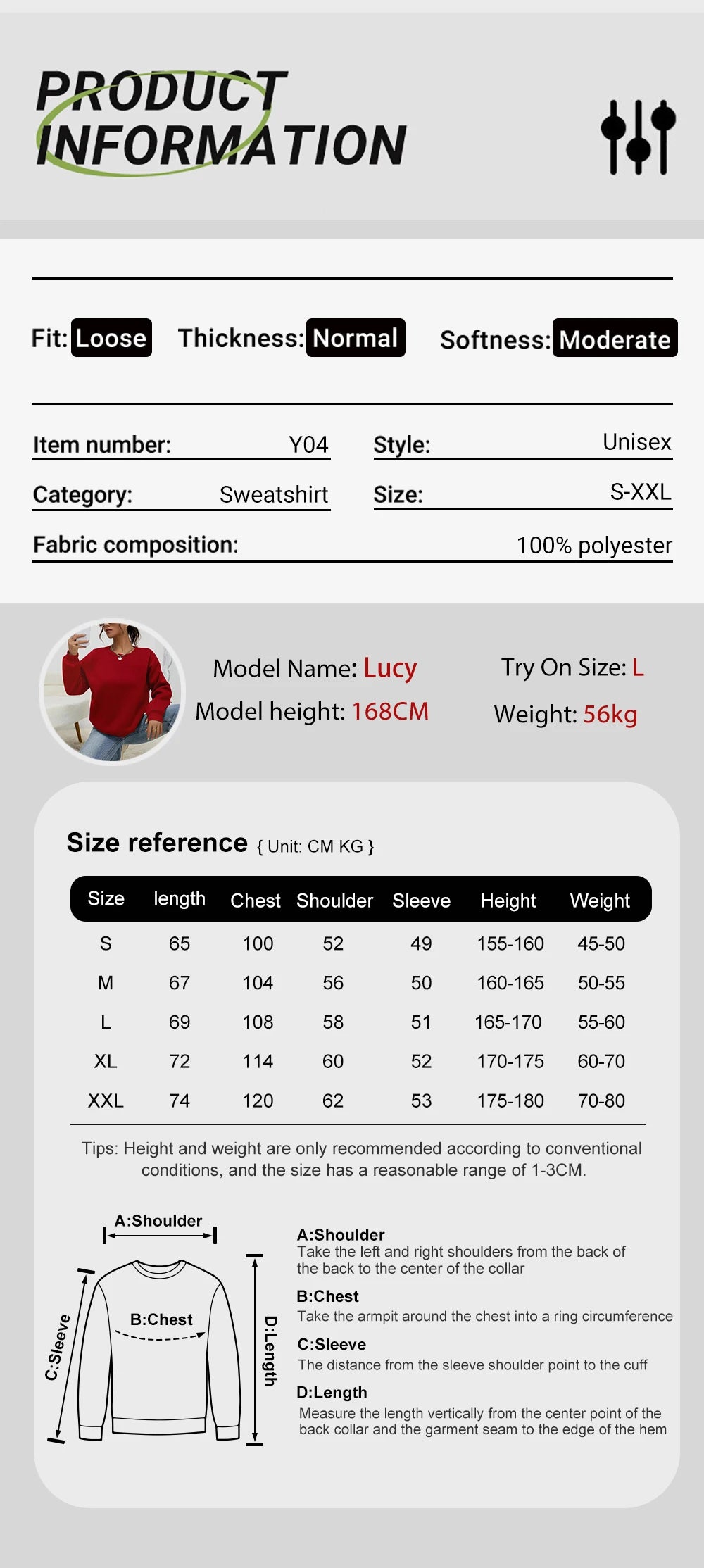 I'M Not Perfect Text Design Pullovers Unisex Y2K Fleece Sweatshirts O-Neck Autumn Top Warm Breathable Sweatshirt Casual Clothes