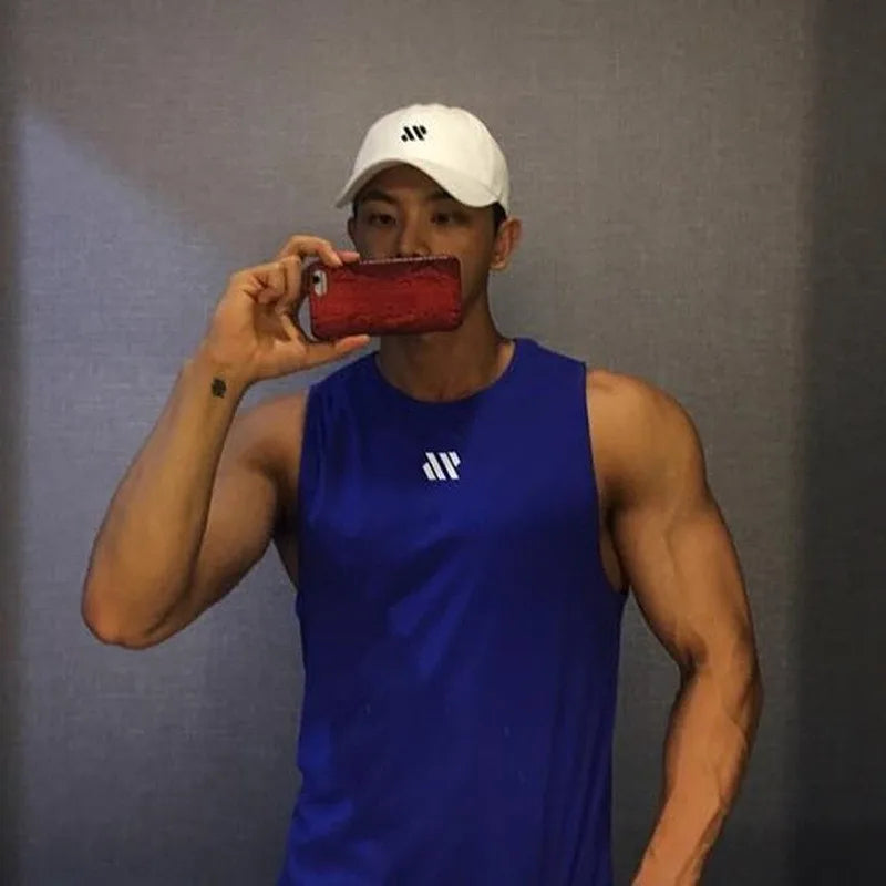 T-shirts Mannen Bodybuilding Tank Tops Gym Workout Fitness Mouwloos Shirt Running Kleding Stringer Singlet Zomer Toevallige Vest