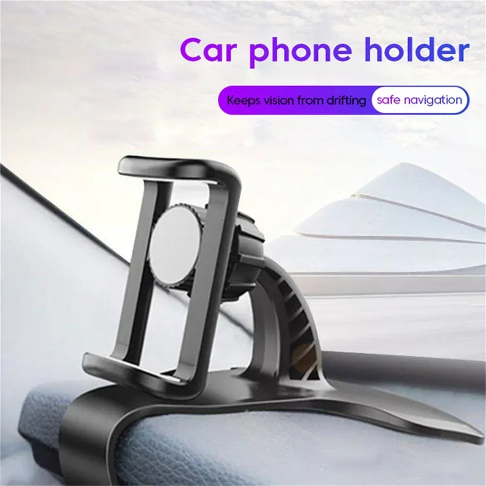 360° Rotation Car Phone Holder Universal Car GPS Navigation Dashboard Stand Car Clip Mount Bracket Mobile Phone Support in Car