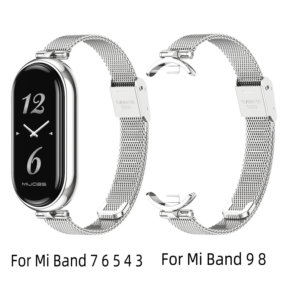 Strap Mi Band 10 9 8 7 6 5 4 3 Smart Bracelet Global Version Mi band 9 Watchband Ladies Wristband for Xiaomi Smart Band 8 Correa