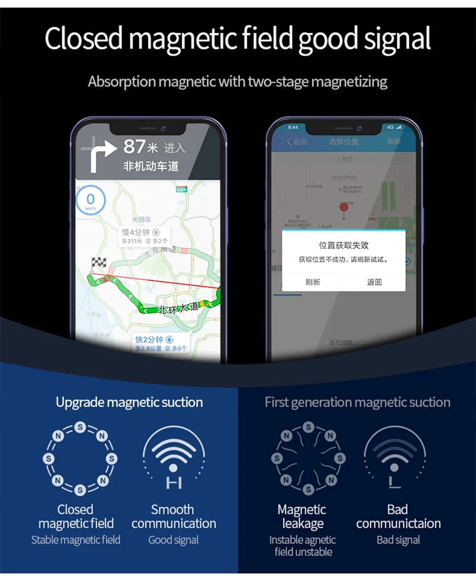 15W Magnetic Wireless Car Charger Air Vent Phone Holder Stand 15W Fast Charging Car Mount For iPhone 16 15 14 Plus 13 12 ProMax