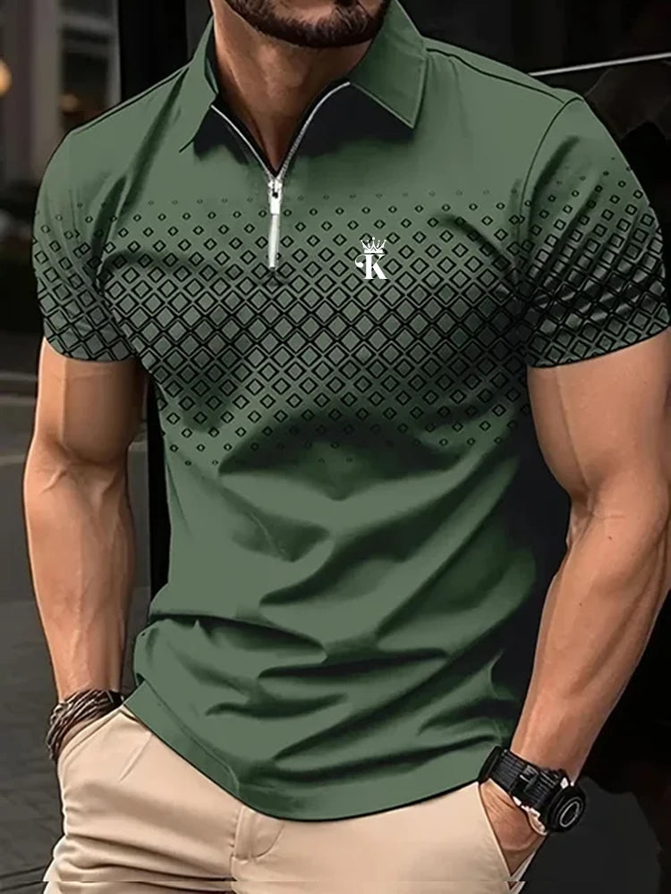 Polo Short Sleeve Polo Shirt Outdoor Casual Daily Streetwear Summer 3D Print Micro-elastic Polyester