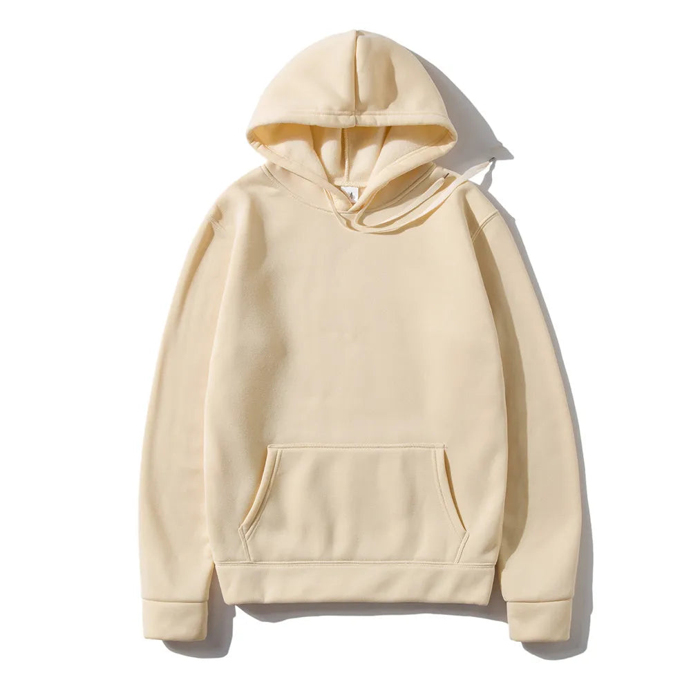 JUMPER Solid Color Men's Hoodie Warm Men's Sportswear Fashion Street Wear Casual Men's Loose Breathable Hoodie Brand Hoodie