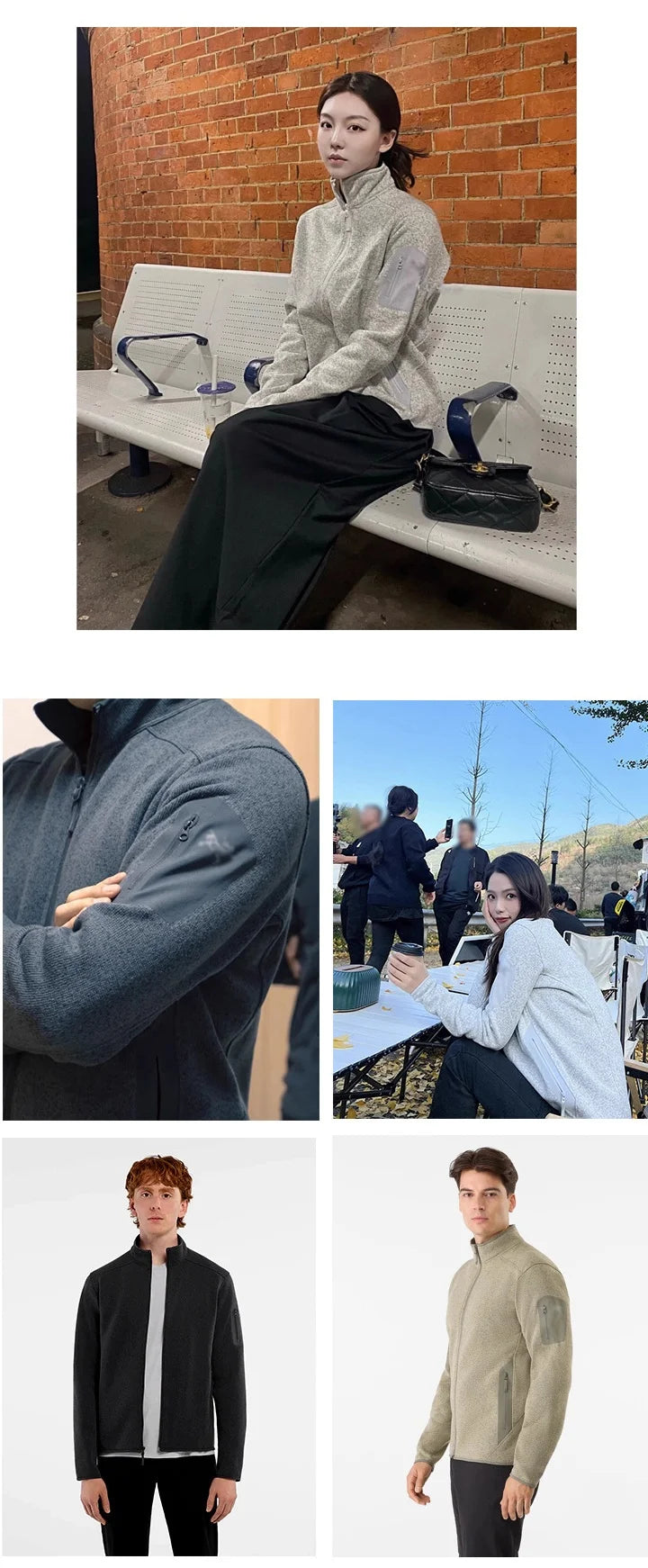 Fashionable Camping, Fishing, Sports, Versatile, Casual and Affordable Knitted Sweater Jacket