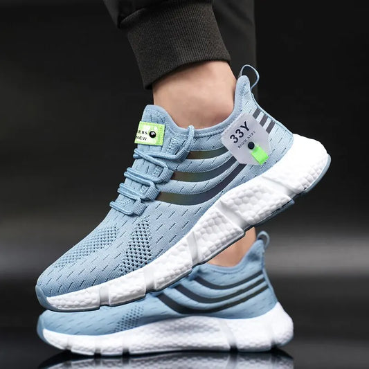 Sneakers Men Casual Sport Shoes Breathable Lightweight Sneakers Outdoor Mesh Black Running Shoes Athletic Jogging Tenis Walking Shoes