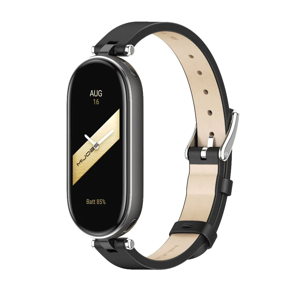 Strap for Mi Band 10 9 8 7 6 5 4 3 Watchband for Xiao mi Smart Band 9 Strap for Mi Band 8 Leather Wristband For Mi Band 7 Correa