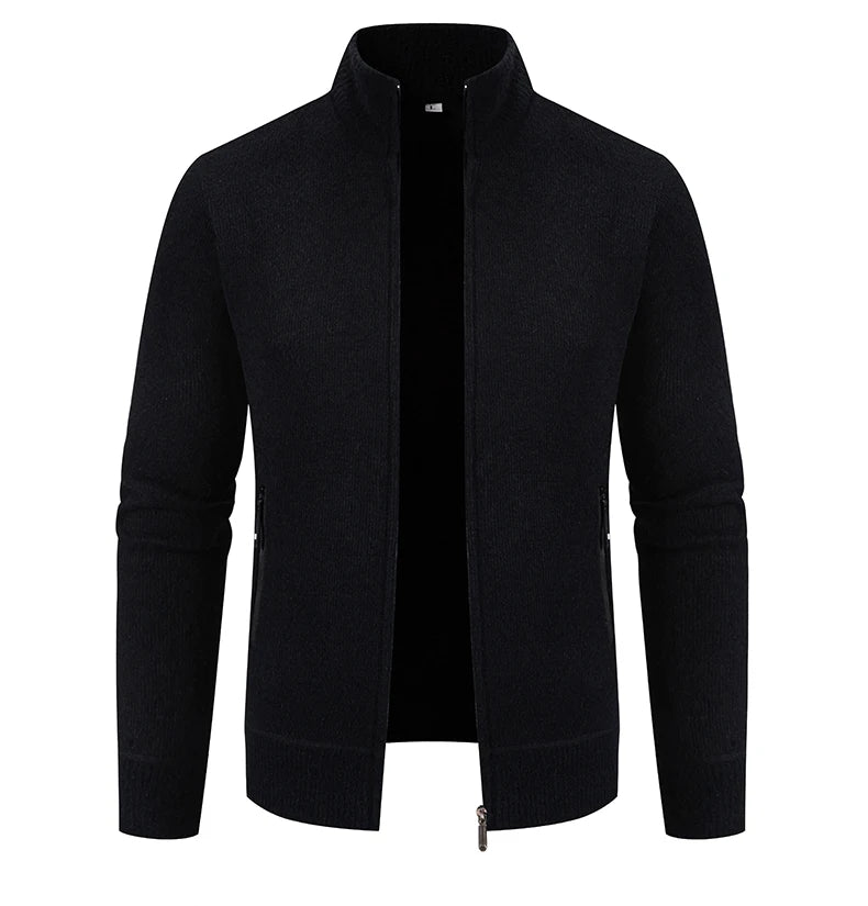 Jacket Vintage Winter Sweater Coat Casual Turndown Collar Fleece Jackets Fashion Mens Autumn Outwear