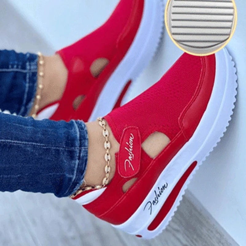 Women Sneakers Shoes Woman Tennis Shoes Canvas Shoe Female Casual Shoes Ladies Sport Shoes Platform Sneaker Hollow Out Shoes